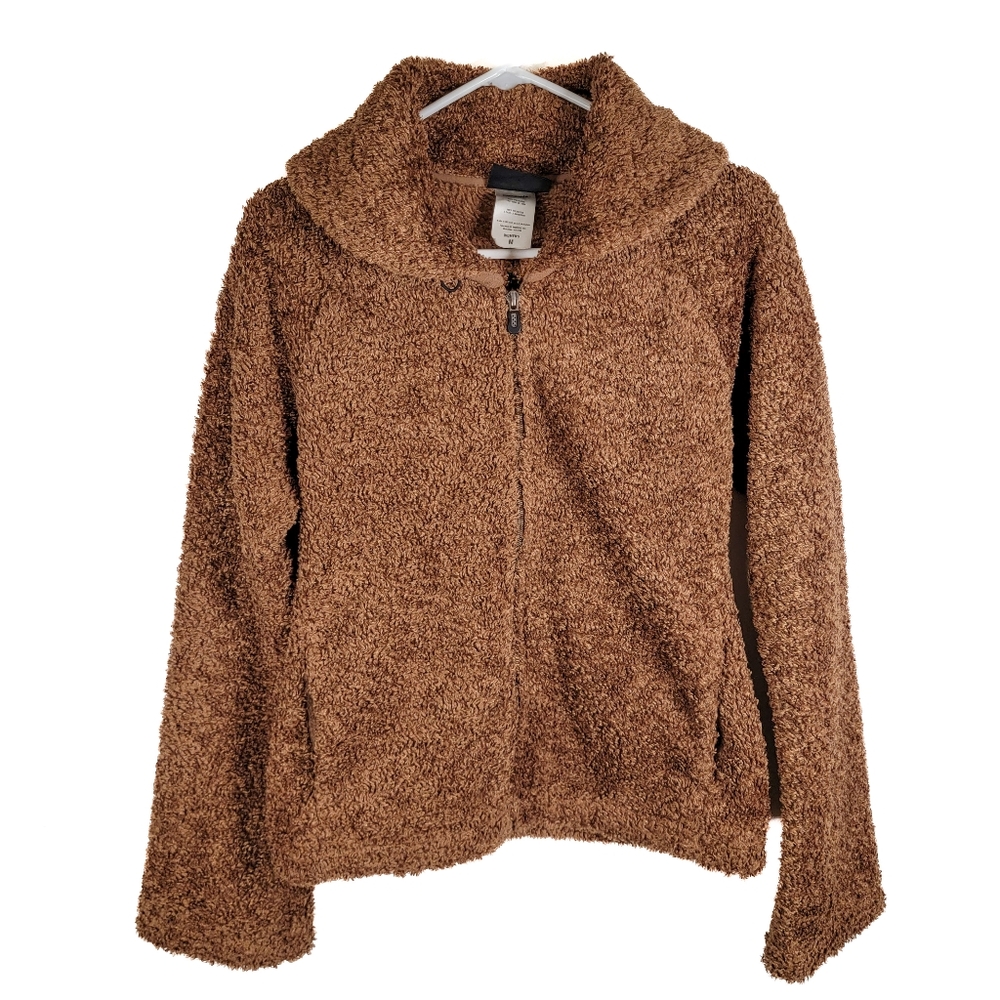 Patagonia Synchilla Tan Curly Q zip up jacket medium women's